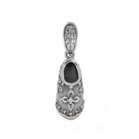 Подвеска из черненого серебра Иордань Б-П-232/1 Чудо Спиридона с фианитом Б-П-232/1 Чудо Спиридона фото